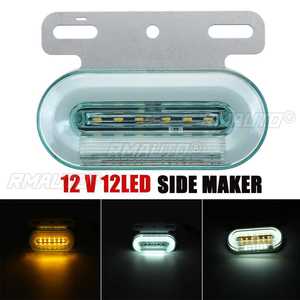 12V / 24V 12 LED Side <b>Marker</b> Lights Car External Lights Signal Indicator Lamps Warning Tail Light 3 Modes Trailer Truck Lorry - Product Image 3