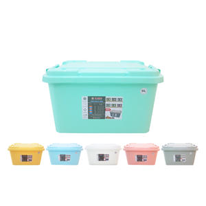 Suministro de fábrica Contenedores de almacenamiento de plástico sin BPA para alimentos Ropa Colores personalizables Servicio OEM disponible para uso doméstico - Product Image 1