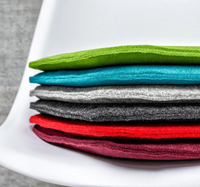 Coussins de siège ronds en feutre épais et doux en polyester multicolores de 35*35 cm, style nordique, pour canapé, bureau et maison - Vente en gros