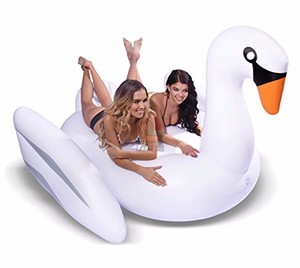 Flamingo <span class=keywords><strong>Inflatable</strong></span> Pool Float Mùa Hè Dành Cho Người Lớn Lớn Thiên Nga Vàng PVC Nước Vui Vẻ Nệm Đồ Chơi - Product Image 6