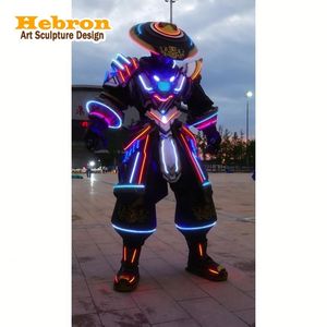 <span class=keywords><strong>Disfraz</strong></span> de Robot LED <span class=keywords><strong>Cyberpunk</strong></span> Tony Stark, Armadura de Cosplay para Adultos, Traje de Robot Real para Fiestas de Halloween, Disfraces en Oferta - Product Image 1