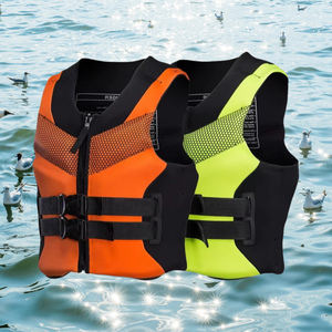เสื้อชูชีพและเสื้อกั๊กสำหรับผู้ใหญ่แบบขายส่ง ทำจากนีโอพรีนและโฟม EPE สำหรับกีฬาทางน้ำและเล่นเซิร์ฟ น้ำหนักเบา ทนทาน ใช้ได้ทั้งชายและหญิง - Product Image 4