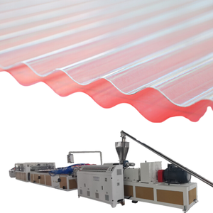 Ligne de production de feuilles de toiture en <span class=keywords><strong>polycarbonate</strong></span> PC fabriquée en Chine Machine d'extrudeuse en plastique Équipement de traitement PVC PP PET Noyau à vis - Product Image 1