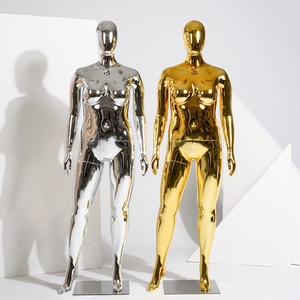 Maniquí de cuerpo completo electrochapado de talla grande para exhibición de ropa femenina con postura de pie, China Pagu - Product Image 3