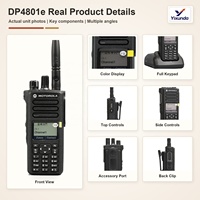 Radio portable DMR Motorola DP4801e d'origine, VHF 5W ou UHF 4W, 1000 canaux, GPS, Bluetooth, WiFi, IP68, clavier complet pour utilisation en équipe