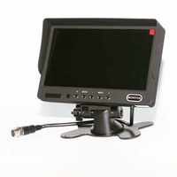 Kit de caméra de recul pour camion avec écran divisé 7 pouces AHD Quad View pour bus, camion, autocar