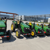 Tracteur John-Deere 324, moteur diesel 4 cylindres, excellent état, quatre roues motrices, 32 chevaux, compact, flexible, pour vergers