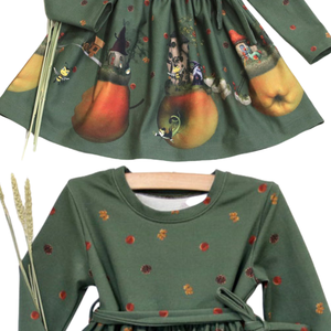 Abito in cotone 2025 estivo fatto a mano per bambine piccolo modello di frutta animale a spruzzo diretto abbigliamento per neonata - Product Image 5