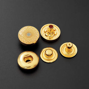 Boutons pression en alliage de zinc écologiques personnalisés OEM pour vêtements Kandura et arabes Thobe à motif rectangulaire - Product Image 6