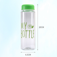 Bouteille d'eau sport personnalisée réutilisable en PET écologique, gourde anti-fuite pour la gym, le fitness et les activités de plein air