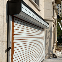 Porte de garage sectionnelle automatique en PVC et acier, résistante aux chocs et imperméable, pour régions sujettes aux intempéries, supermarché intérieur