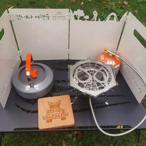 FervorFOX Outdoor Table 59x34cm Rectangular Folding Metal Top With <b>Wire</b> Mesh <b>Shelf</b> For Camping Storage Rack - Product Image 5