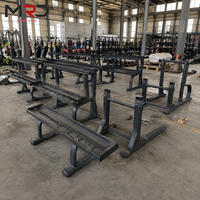 Support de rangement pour haltères à un seul niveau, organisateur de poids libres, accessoire de sécurité pour l'entraînement en force à domicile, en salle de sport ou en club de santé