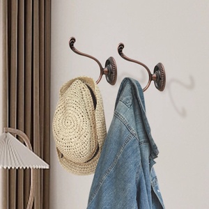 Ganchos Decorativos de Pared Dobles de Estilo Antiguo y Vintage para Abrigos y Armarios, Ideales para Armarios, Salas de Estar y Oficinas - Product Image 6