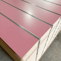 T&G Slatwall-Panel mit Schlitz MDF 15mm 17mm 18mm Melamin Modern E1 Holzfaser Innenraum-Lamellenwand