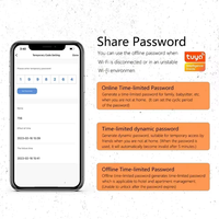 Fabrieks prijs Tuya Smart WiFi Digitale Deurvergrendeling Code RFID IC Kaart Smartphone App Ontgrendeling Biometrische Vingerafdruk Slimme Sloten