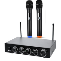 Profesyonel Metal kablosuz mikrofon mikser alıcı sistemi akıllı TV PC amplifikatör hoparlör el Karaoke mikser
