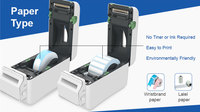 Impresora de Etiquetas de Código de Barras Térmica de Escritorio Cashino CSN-L60C / Impresora de Pulseras con Cortador Automático