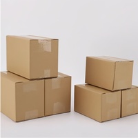 Cajas de papel Kraft recicladas ecológicas al por mayor, cartón marrón personalizable para almacenamiento en movimiento y regalo de productos
