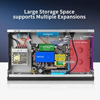 CWWK 1U N100 방화벽 랙마운트 6개의 i226-V 2.5GbE LAN 포트, HD+VGA 듀얼 디스플레이, DDR5, OPNsense 홈랩 서버, 19인치 랙, Pfsense 어플라이언스