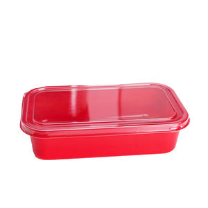 Boîtes d'emballage rectangulaires en plastique PET de qualité alimentaire 0,3 mm pour biscuits, gâteaux, pâtisseries, sushis et salades, avec <span class=keywords><strong>couvercle</strong></span> <span class=keywords><strong>plat</strong></span>, vente en gros usine, acceptation des commandes. - Product Image 1