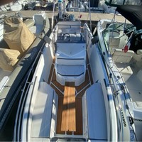 Plateforme de bain et cockpit pour bateau Beneteau Flyer 7.7 Spacedeck 2016, revêtement de pont en mousse EVA imitation teck, style SeaDek MarineMat, auto-adhésif
