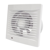Ventilateur d'extraction silencieux blanc ultra-plat étanche IPX2 pour salle de bain et WC, 4 pouces, en plastique