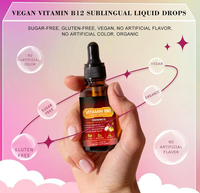Gouttes liquides de vitamine B12 à marque privée OEM/ODM, supplément de méthylcobalamine pour adultes, non destiné aux femmes enceintes ou aux nouveau-nés