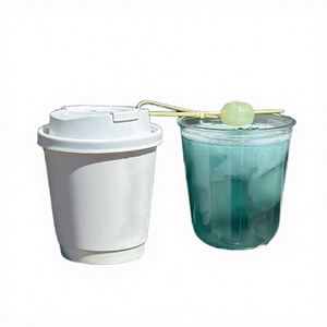 10 oz Eco-Friendly Reusable Double Wall Compost Paper Cups Custom Logo for Carbonated Drinks Mineral Water Whisky Wine Tequila - Product Image 3