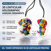 Autocollant lenticulaire 3D anime à effet de déplacement personnalisé, imperméable, vente en gros pour la décoration de voitures, ordinateurs portables, bouteilles d'eau et skateboards