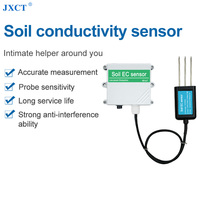 Capteur de sol JXCT 0-10V EC 3 broches pour instrument de mesure de la conductivité du sol agricole Équipement d'essai des nutriments du sol