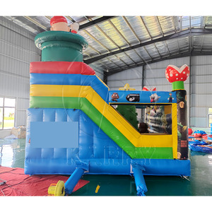 Château gonflable commercial en PVC <span class=keywords><strong>pour</strong></span> enfants avec toboggan, aire de jeux gonflable, château gonflable, parc d'attractions gonflable avec toboggan - Product Image 6