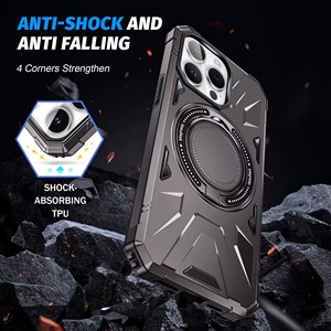 All'ingrosso custodia magnetica antiurto per telefono con supporto ad anello custodia <span class=keywords><strong>protettiva</strong></span> per iPhone 1716 15 Pro Max Samsung S24 <span class=keywords><strong>Ultra</strong></span> - Product Image 3