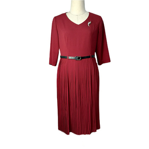 Vestido Formal de Oficina para Mujer, Talla Grande, Corte Recto, Largo hasta la Rodilla, Elegante, para Iglesia - Product Image 4