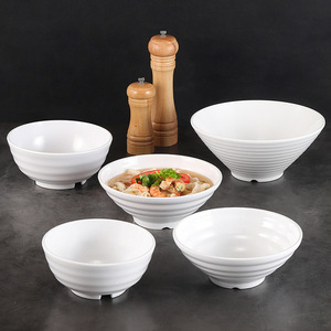 ชามราเมนเมลามีนสีขาว 6 ใบ ชามก๋วยเตี๋ยวสำหรับใช้ในโรงแรมร้านอาหาร - Product Image 3