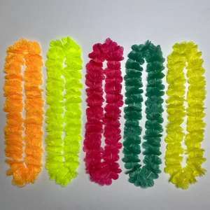 Hawaii Leis untuk pesta Luau tropis Hawaii bunga kalung warna-warni Hawaii Leis bunga buatan jumlah besar - Product Image 4