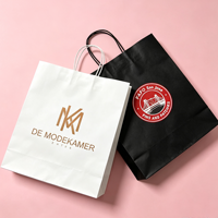 Fabrik Individuell Bedruckte Einkaufs- und Geschenktüten für Kleidung, Schuhe, Tee, Kaffee, Lebensmittel, Takeaway-Papiertüten mit Unterstützung für Kleine Mindestbestellmengen