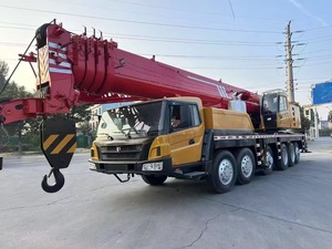 Grúa hidráulica móvil china sobre orugas para todo terreno, usada, de 25/50/70/80/100/130/200/300 toneladas, 5 pliegues, motor Benz - Product Image 6