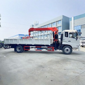 รถบรรทุกตงเฟิง 4x2 8 ตัน 10 ตัน พร้อมเครนบูมตรง รถบรรทุกติดเครน - Product Image 5