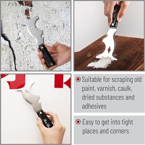 Bates Choice 10 en 1 : grattoir à peinture multi-outils pour le bois, la peinture et le démontage de garnitures - Product Image 5