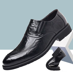Chaussures habillées décontractées pour hommes en cuir de vachette de haute qualité, souples et confortables, style Oxford pour le bureau et les occasions formelles - Product Image 1