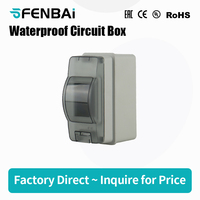 Boîtier de distribution électrique extérieur étanche IP65 HT-5 voies pour disjoncteurs, en plastique ABS, pour montage sur panneau PV, modèle HT-8