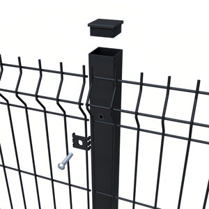 Panneaux de clôture en treillis métallique 3D, hauteur personnalisée, fer noir galvanisé, revêtement PVC, clôture écologique - Product Image 1