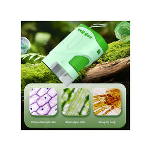 Microscope optique éducatif pour enfants, jouet scientifique simple en plastique pour explorer le monde naturel - Product Image 5