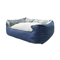 Lit pour chien et chat de qualité supérieure, personnalisé, avec coussin amovible, canapé confortable pour animaux de compagnie, matériau en nylon confortable, lavable à la main, en stock