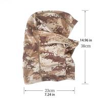Cagoule tactique d'été unisexe à imprimé personnalisé, motif camouflage Real Tree, en acrylique et polyester, masque de sport