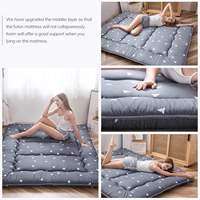 Matelas futon japonais épais, tapis de couchage portable, pliable, pour le camping, 80 pouces, microfibre, mousse haute densité, rembourrage en coton
