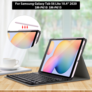 Para <span class=keywords><strong>Samsung</strong></span> Galaxy Tab <span class=keywords><strong>S6</strong></span> <span class=keywords><strong>Lite</strong></span> 10,4 P610 Funda con teclado para <span class=keywords><strong>Samsung</strong></span> P610 Funda con teclado con trackpad - Product Image 3