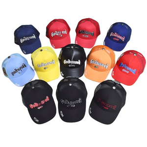 Thương mại nước ngoài xuyên biên giới chính xác phiên bản 5-panel Sun hat chúng tôi Thủy Triều thương hiệu thêu Mũ bóng chày kim loại khóa 3D thêu - Product Image 1