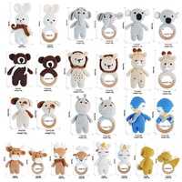 Mini-poupées en peluche amigurumi faites à la main au crochet, jouets en coton PP, tissu en coton, doudou debout, certifiés CE CPC